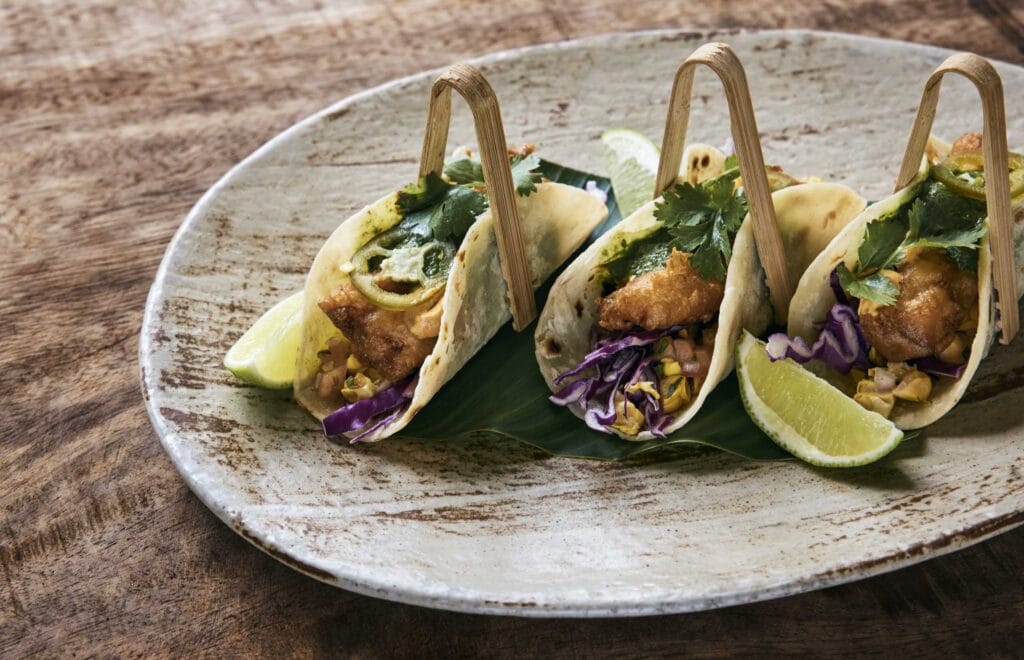 Como Laucula Island Beach Bar - Fish Tacos | Fiji luxury dining