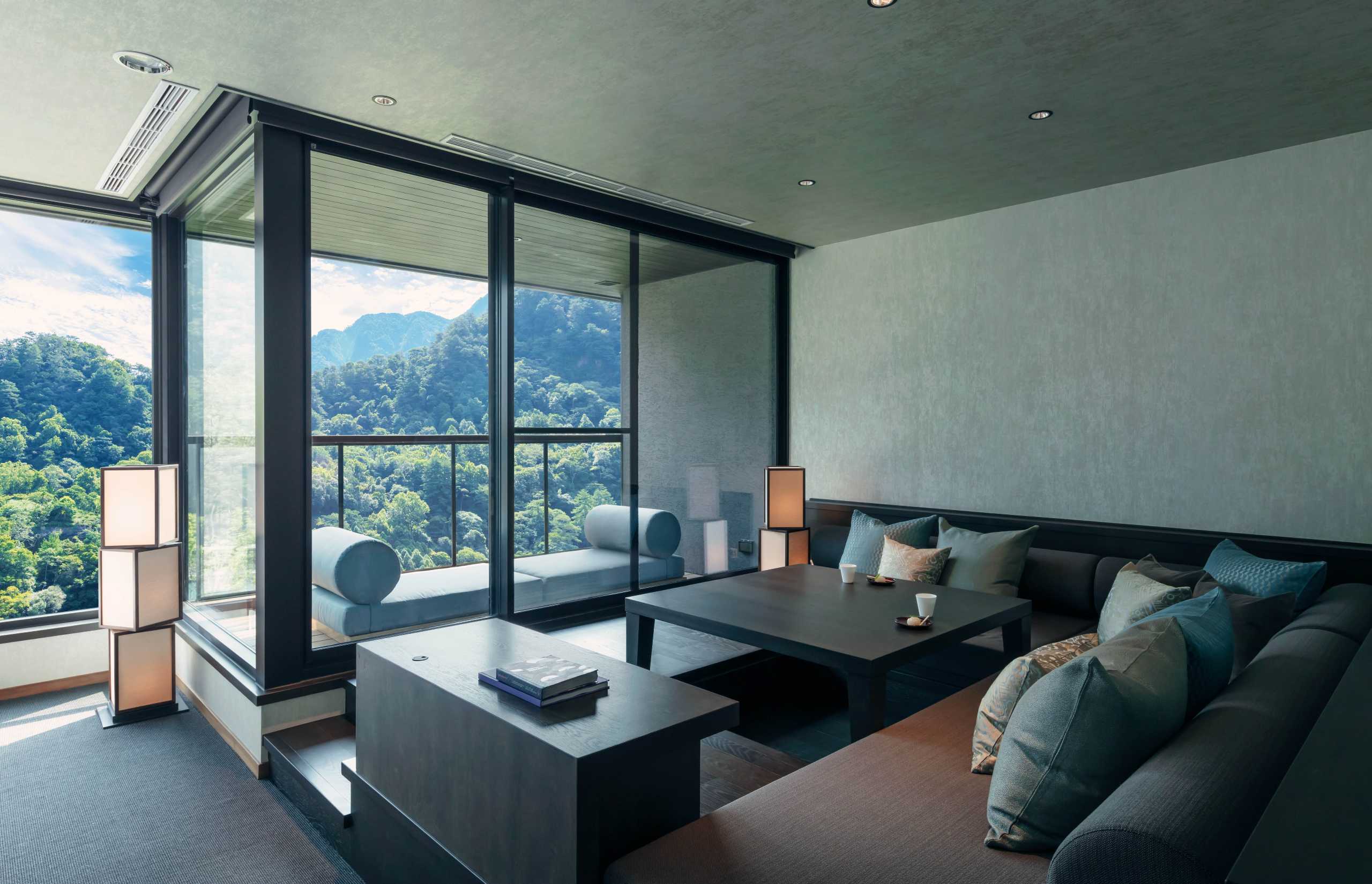 Feng living room | Credit: HOSHINOYA Guguan | Taiwan hot springs