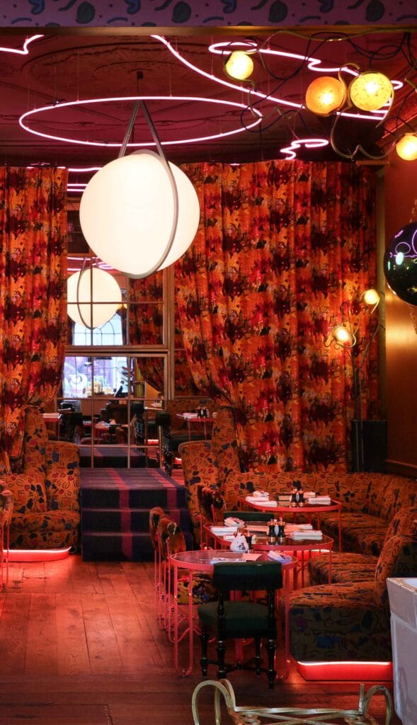 Parlour in Sketch, photographed by Rob Whitrow