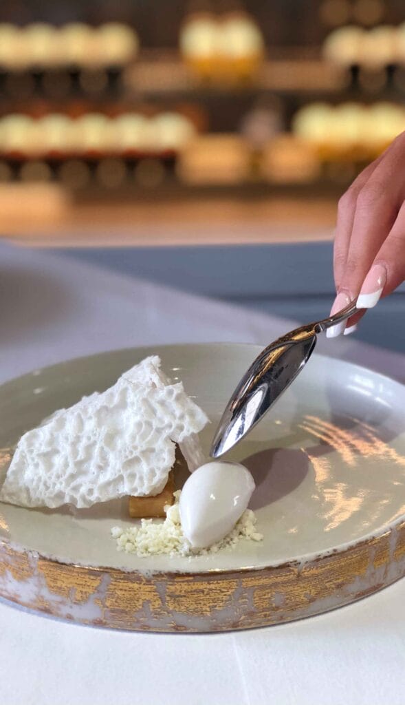 Dish white sensation in Aperitif restaurant