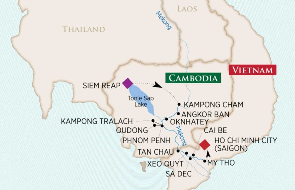 Riches of the Mekong - Map