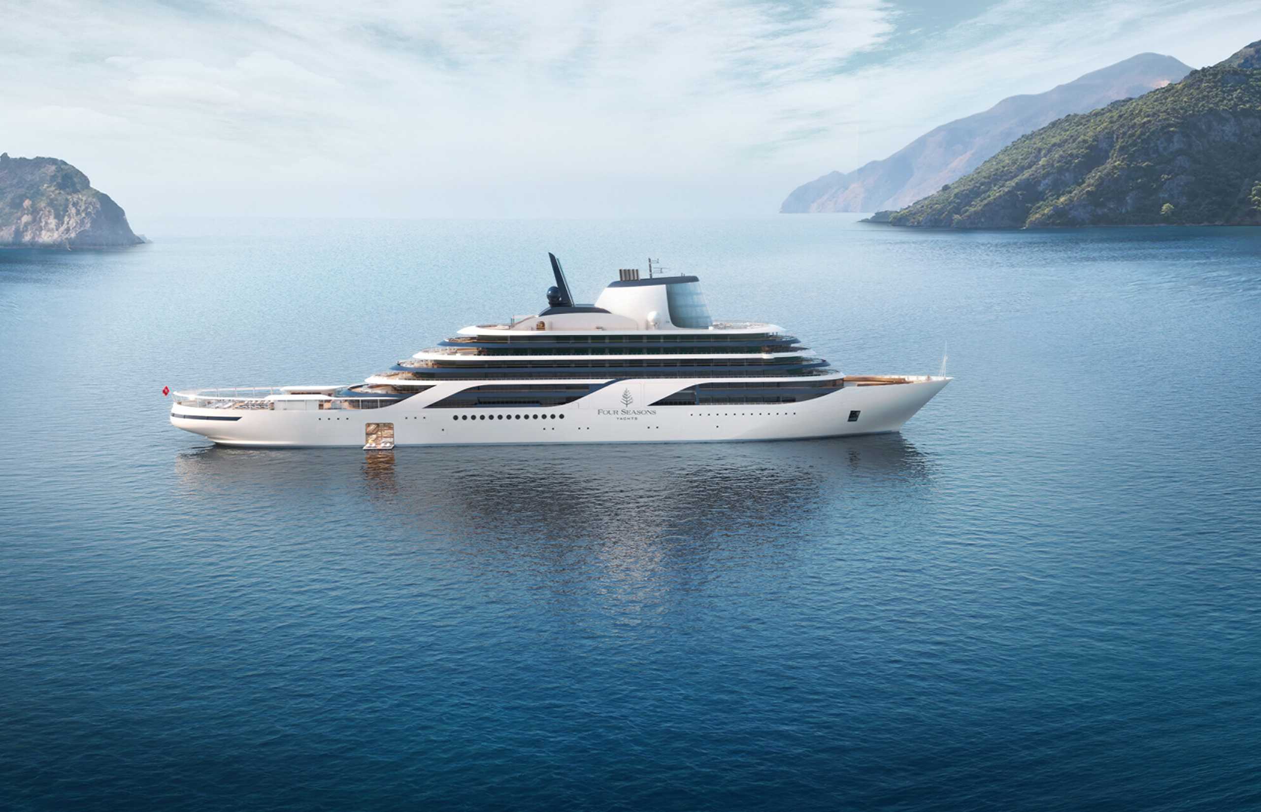 Four Seasons launches its first luxury yacht at sea