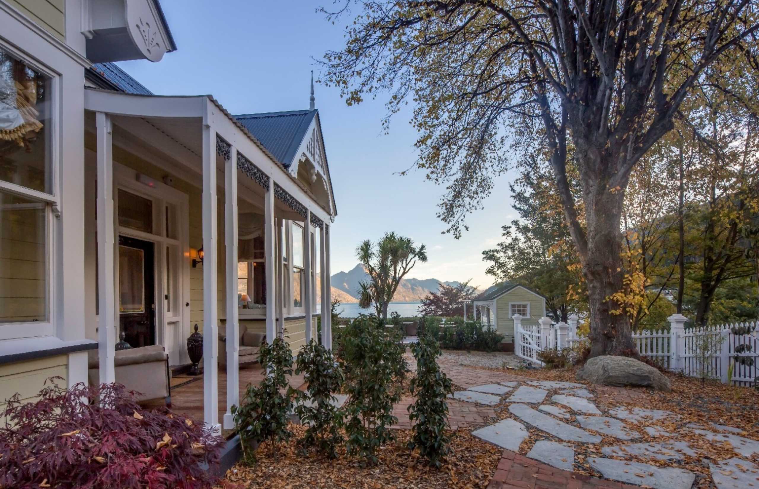 Exterior view in autumn