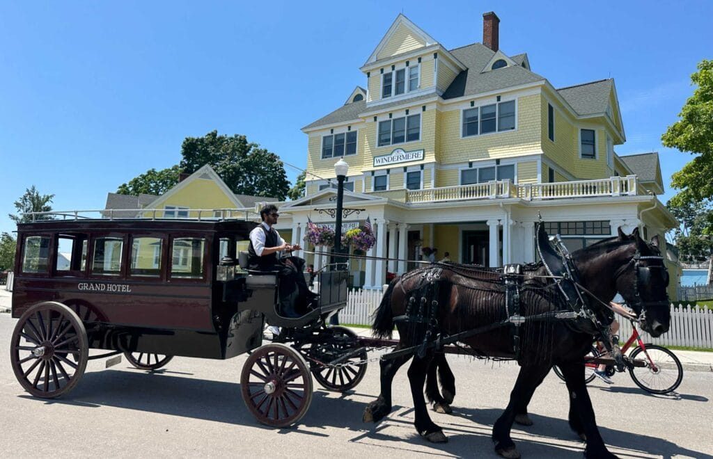 Grand carriages on Mackinac Island | Credit: Marie Barbieri