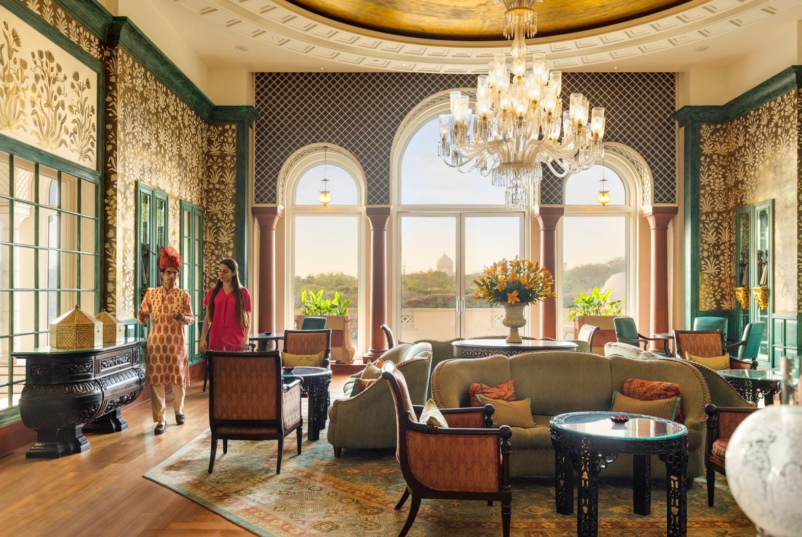  The Lounge at The Oberoi Amarvilas in Agra, India