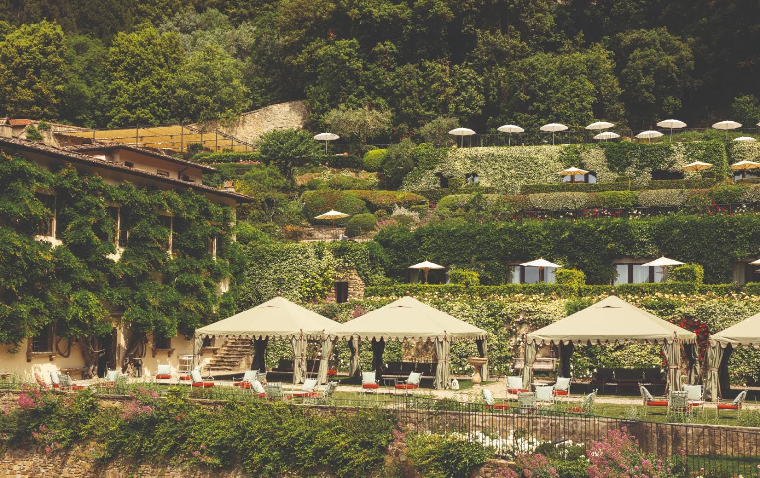 Century-old wisteria in the Italian gardens, Villa San Michele | Image: Villa San Michele, A Belmond Hotel / Mattia Aquila