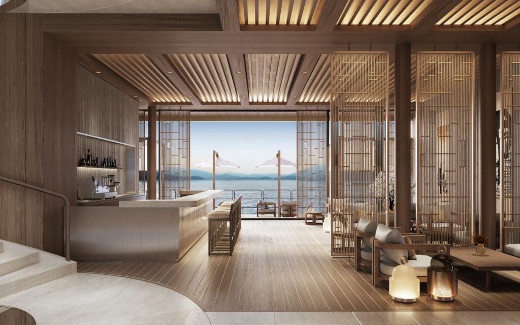 Amangati, Aman at Sea - Selora Marina, Lounge. Photo Credit: SINOT