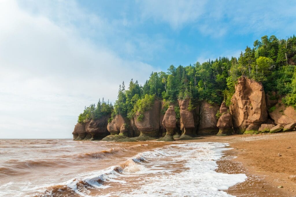 Hopewell Rocks in New Brunswick, Canada