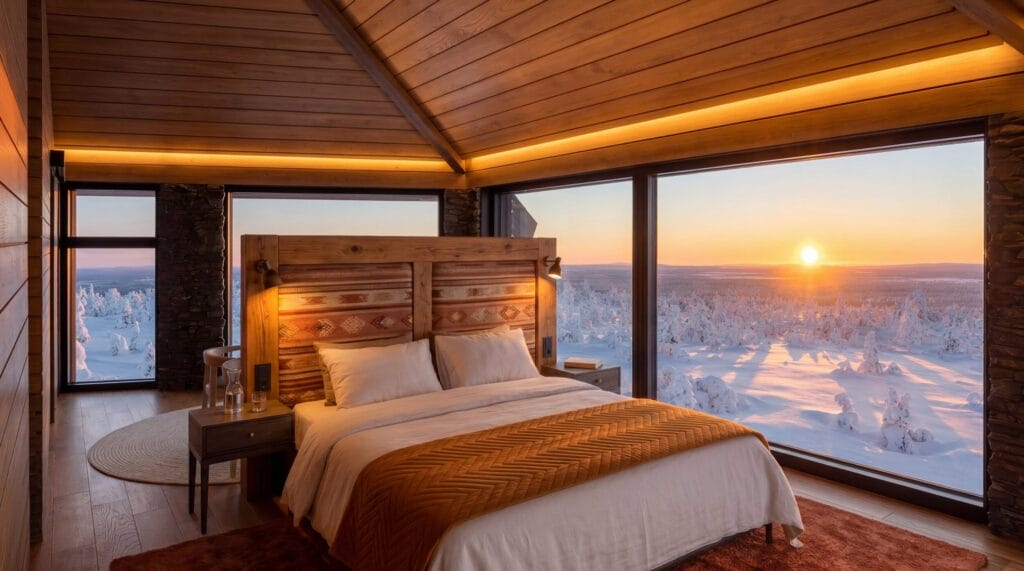 Octola III suite at golden hour