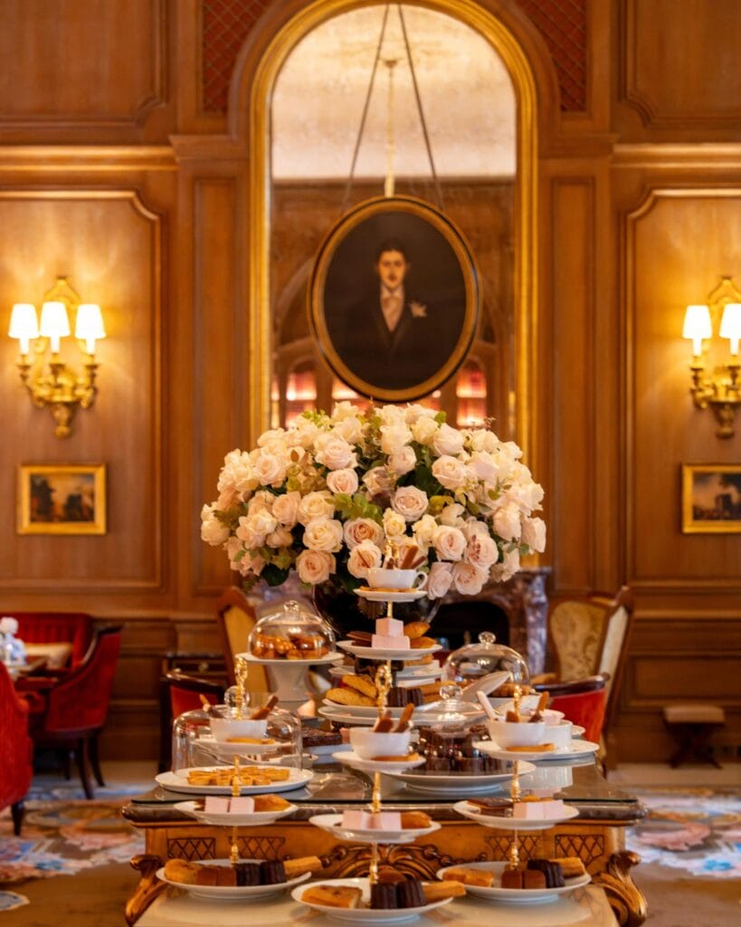 Afternoon tea service at the Ritz Paris