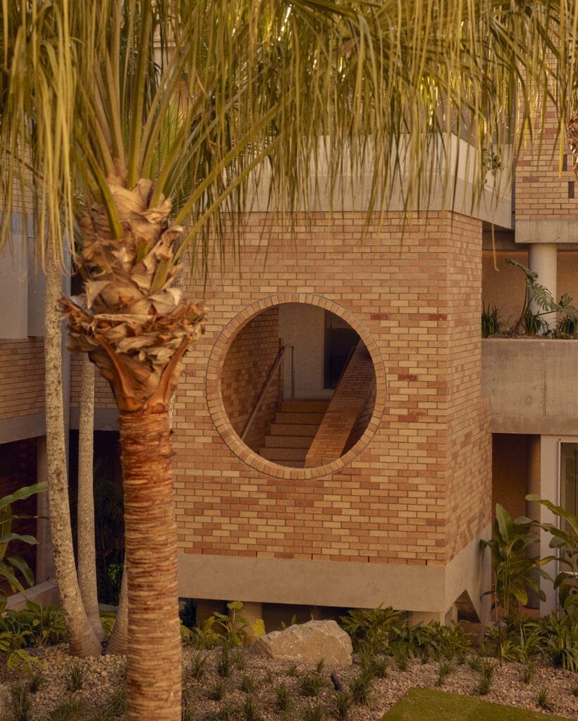 The Bonobo courtyard, Byron Bay. Credit: Sean Fennessy
