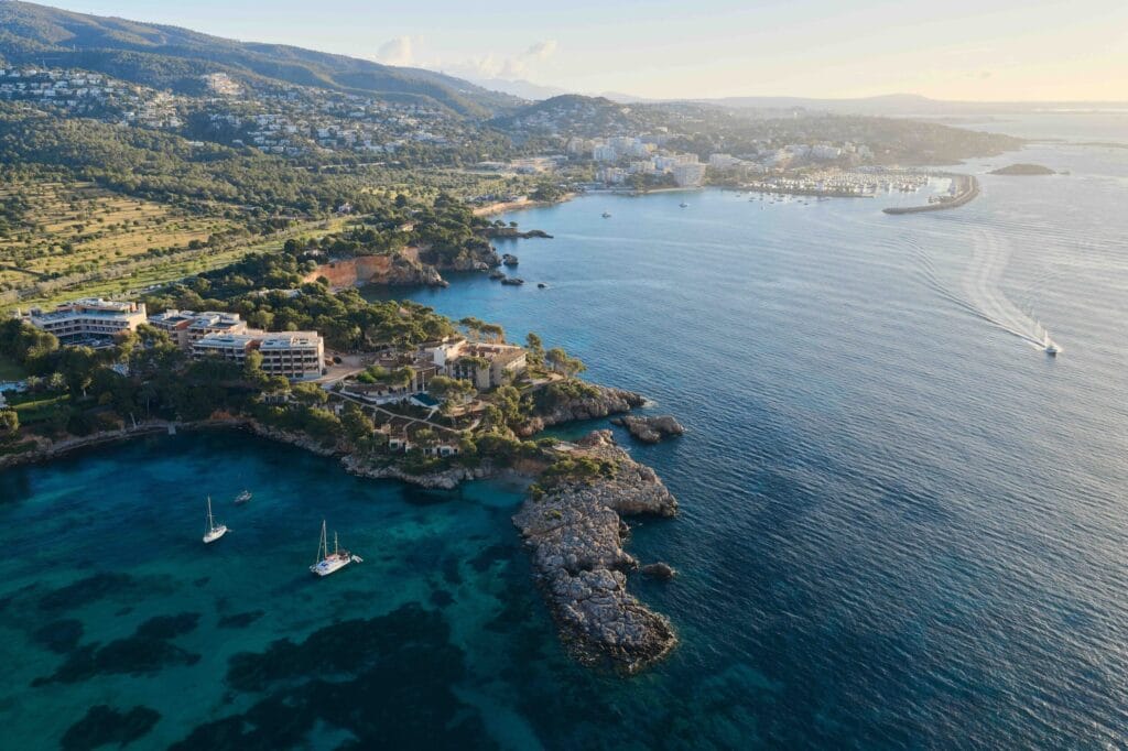 Mandarin Oriental Punta Negra Mallorca aerial view. Credit: Jack Hardy