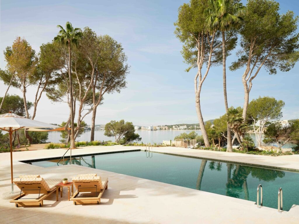 Mandarin Oriental Punta Negra Mallorca outdoor pool. Credit: Jack Hardy