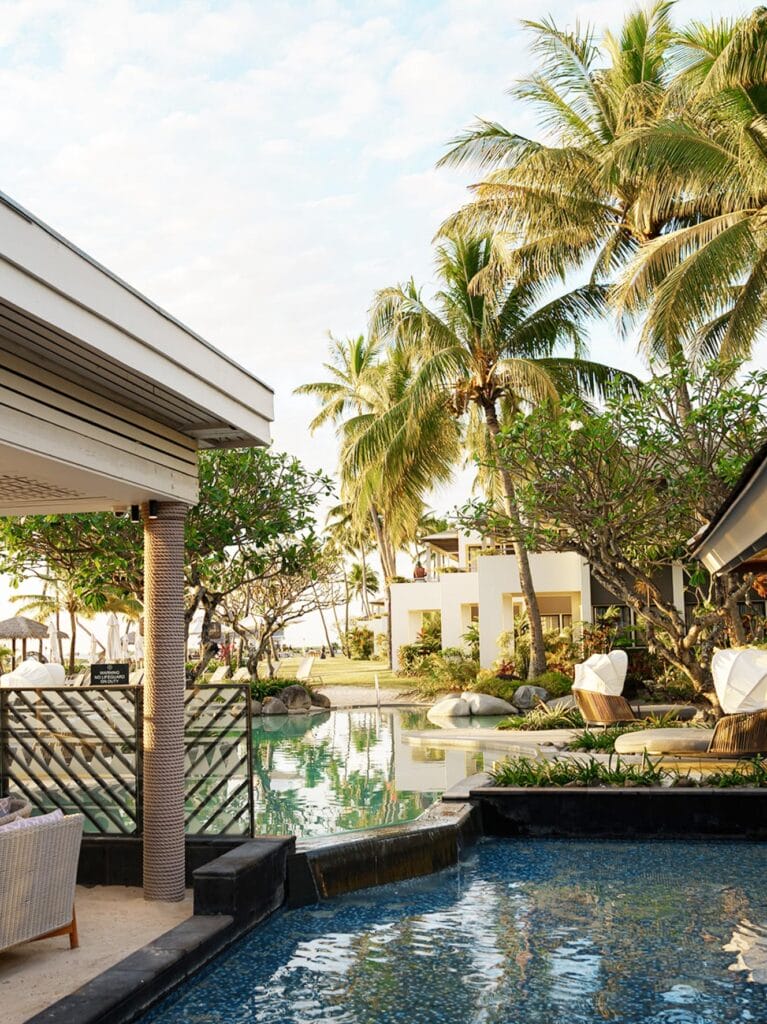 Poolside at Sheraton Fiji Golf & Beach Resort © Monica Jake