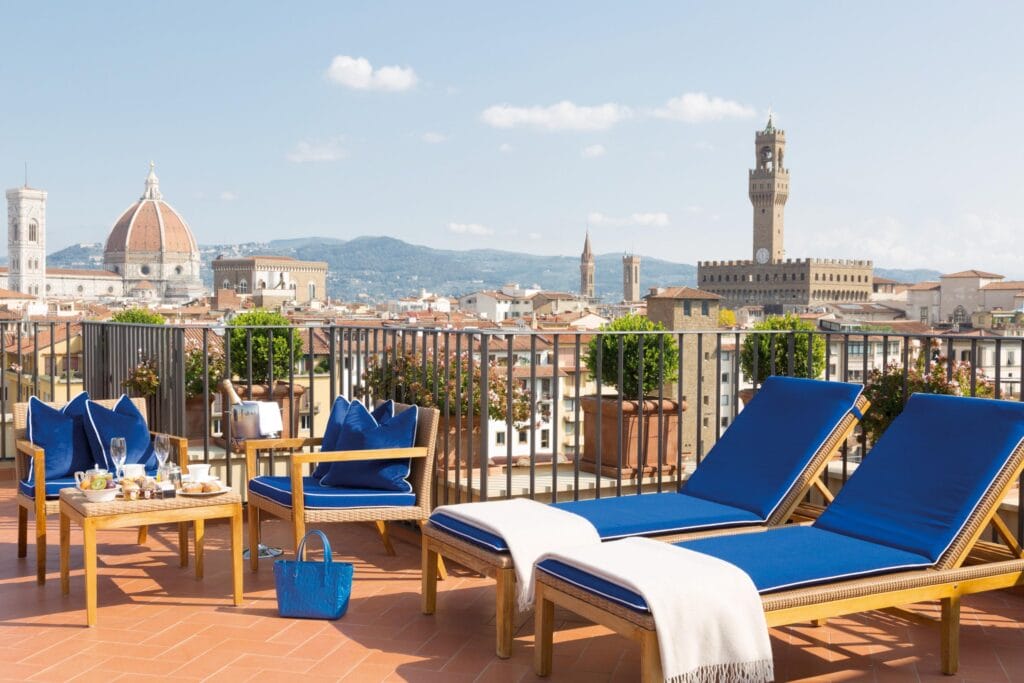 Rooftop terrace, Hotel Lungarno