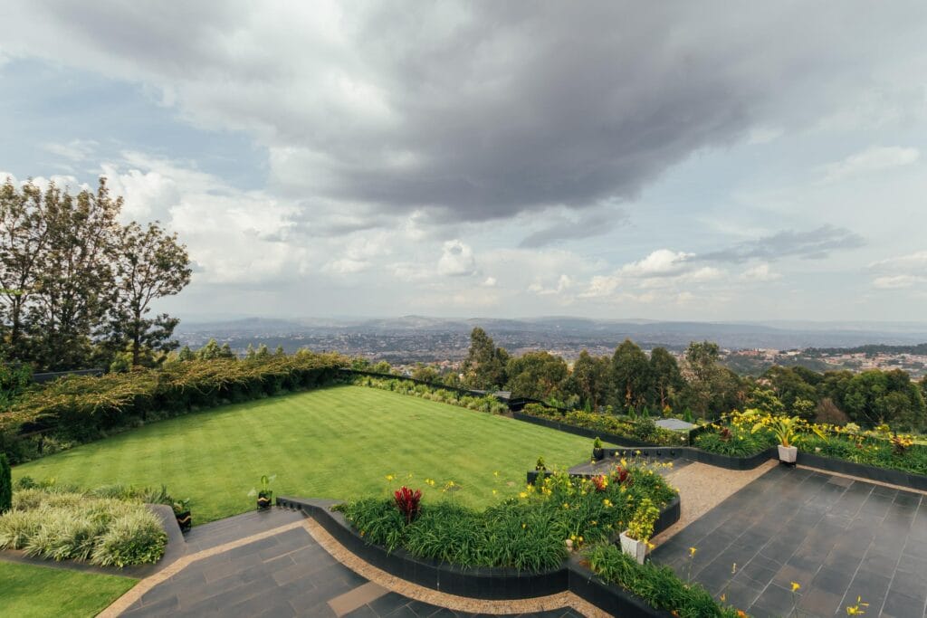 Pinnacle Kigali resort, featuring a panoramic view of the city