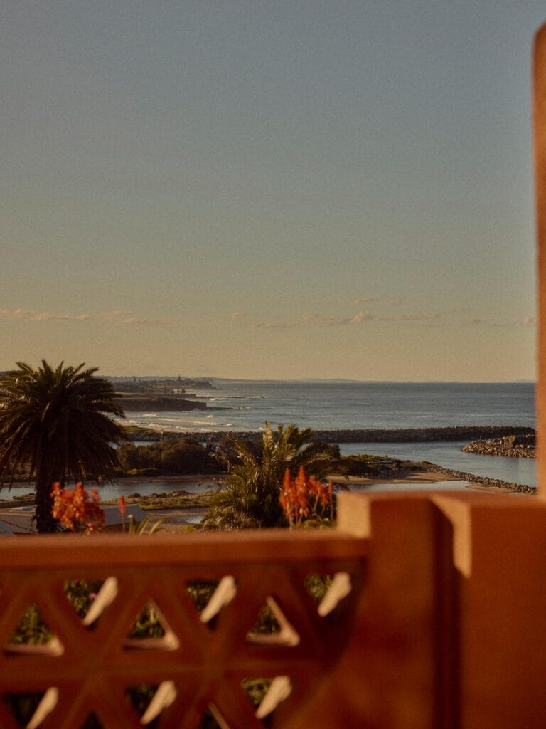 Views of the Wagonga Inlet and the coastline from  The Whale hotel