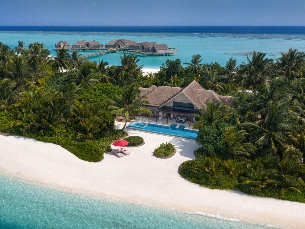 Two-bedroom beach pool at Niyama Private Islands Maldives resort