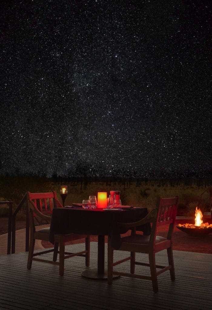 Table 131° dining experience at the luxury desert resort Longitude 131°,