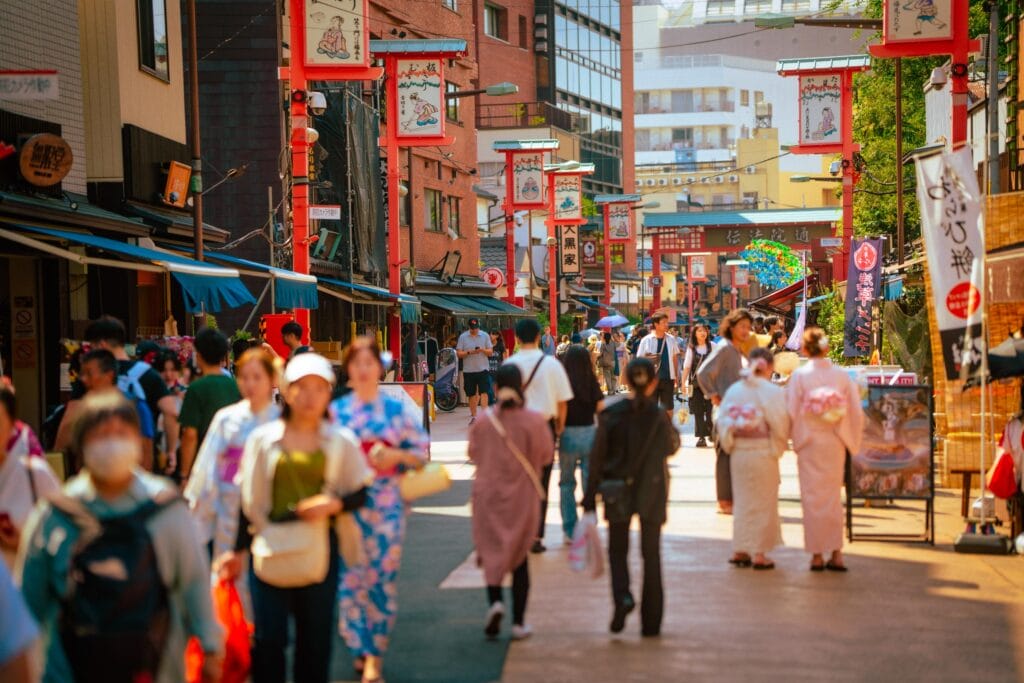 Historic Asakusa district in central Tokyo
