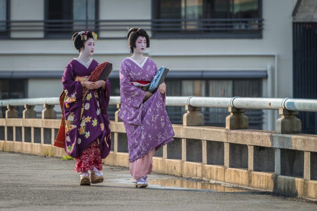 Geisha wandering through Kyoto. Image credit: Norman Blaikie