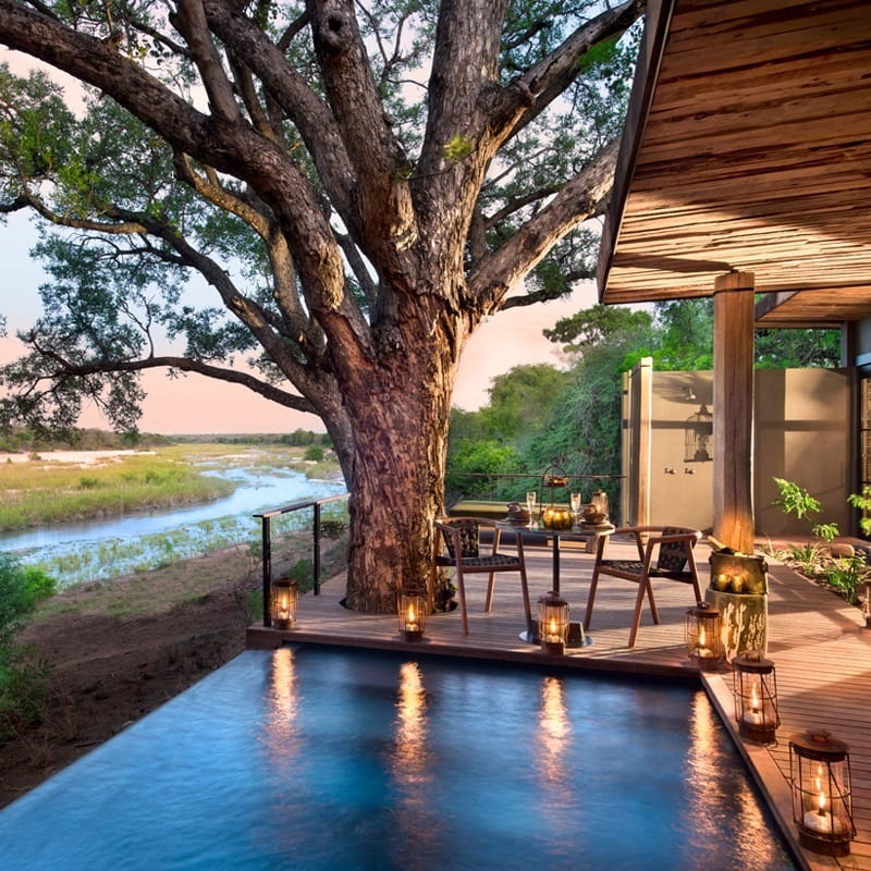 Tengile River Lodge located within South Africa's Sabi Sand Game Reserve