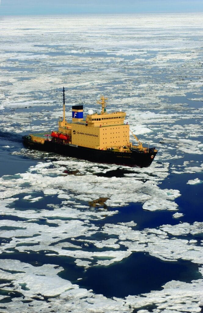 Kapitan Khlebnikov, a Russian polar-class icebreaker