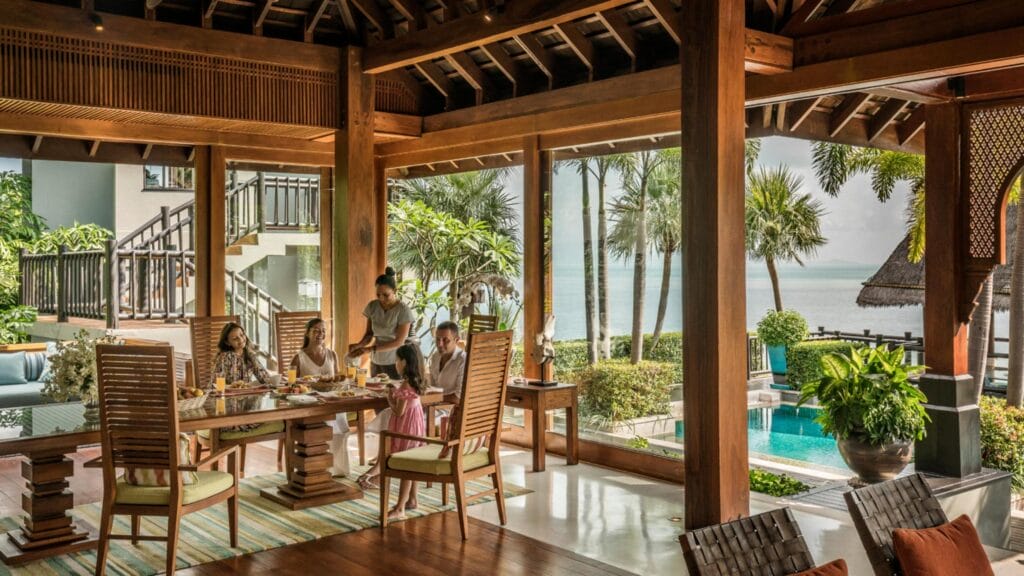 Four Seasons Koh Samui family residence dining