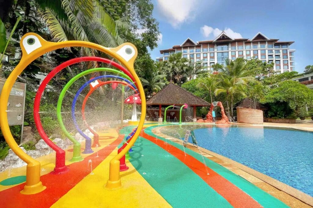 Shangri-La Chiang Mai kids’ splash zone.