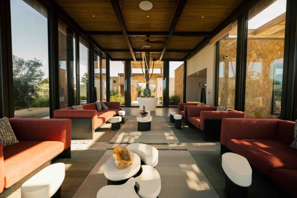 Lounge interior at Six Senses AMAALA