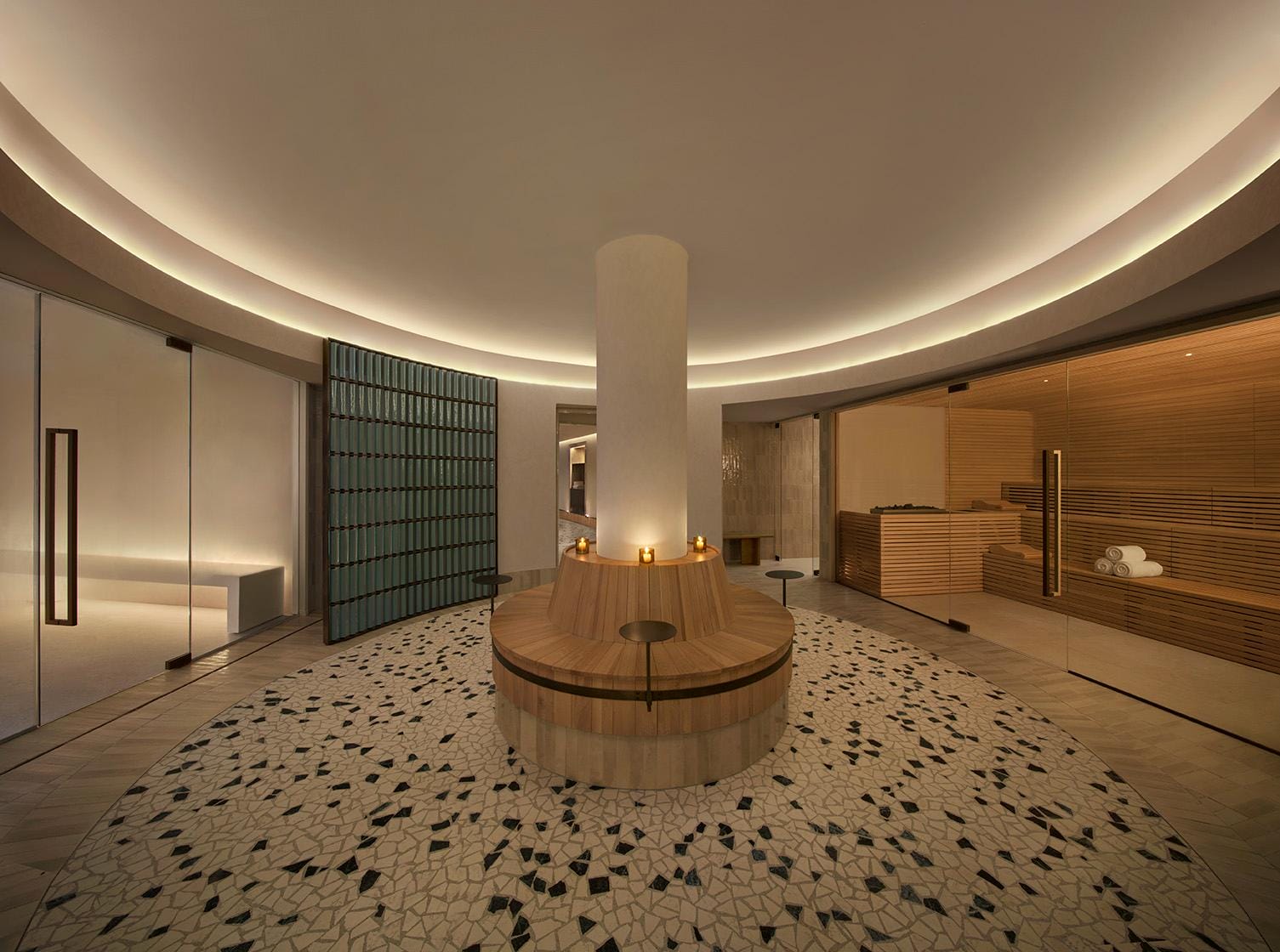 Central lounge The Longevity Spa at The Lake Como EDITION