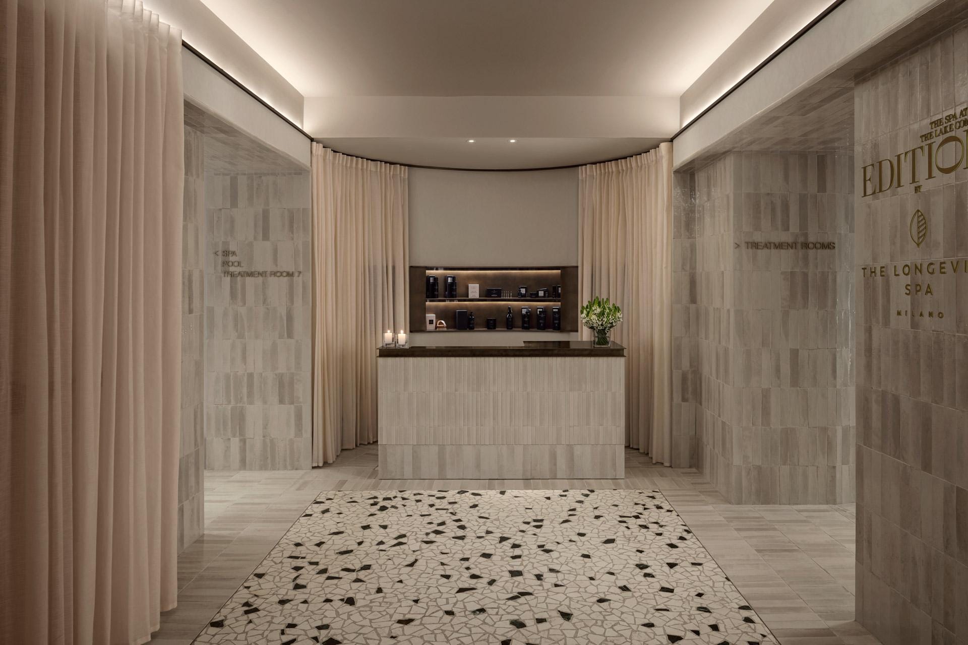 Spa reception at Lake Como EDITION