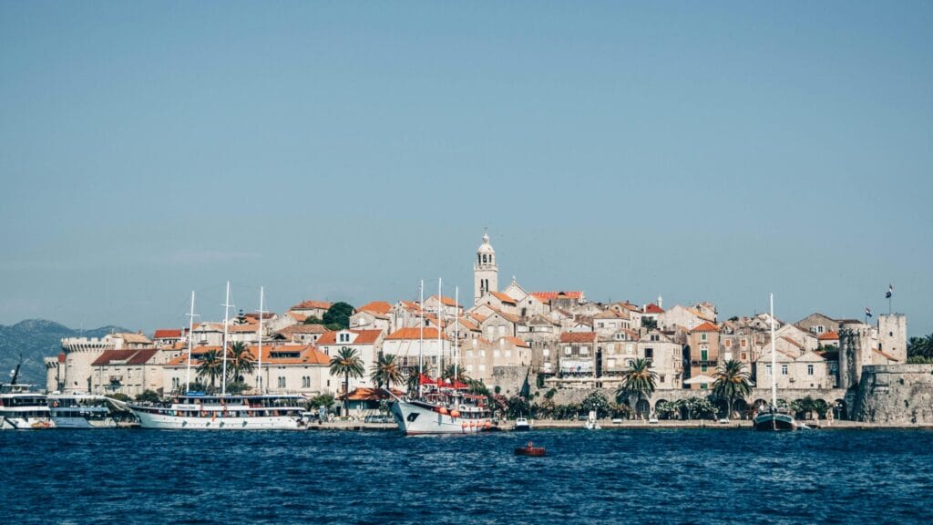 Historic walled town of Korčula, Croatia. Image credit: Milica Spasojevic