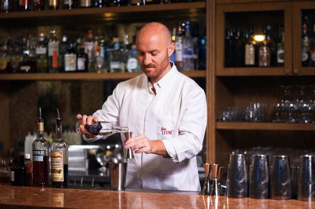 Renowned bartender and mixologist Lorenzo Antinori, co-founder of the acclaimed Bar Leone in Hong Kong
