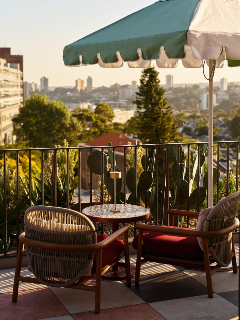 Monica Rooftop Bar at the 25hours Hotel Sydney The Olympia. Photo Credit: Steven Woodburn