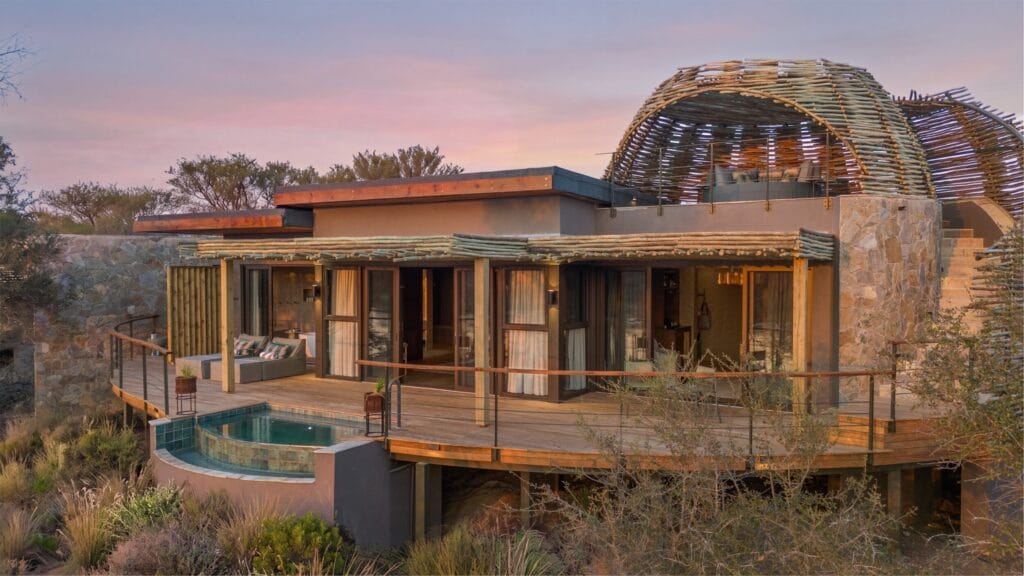 Suite interior at Shisaka Camp, Sandringham Private Game Reserve, Sabi Sabi Collection