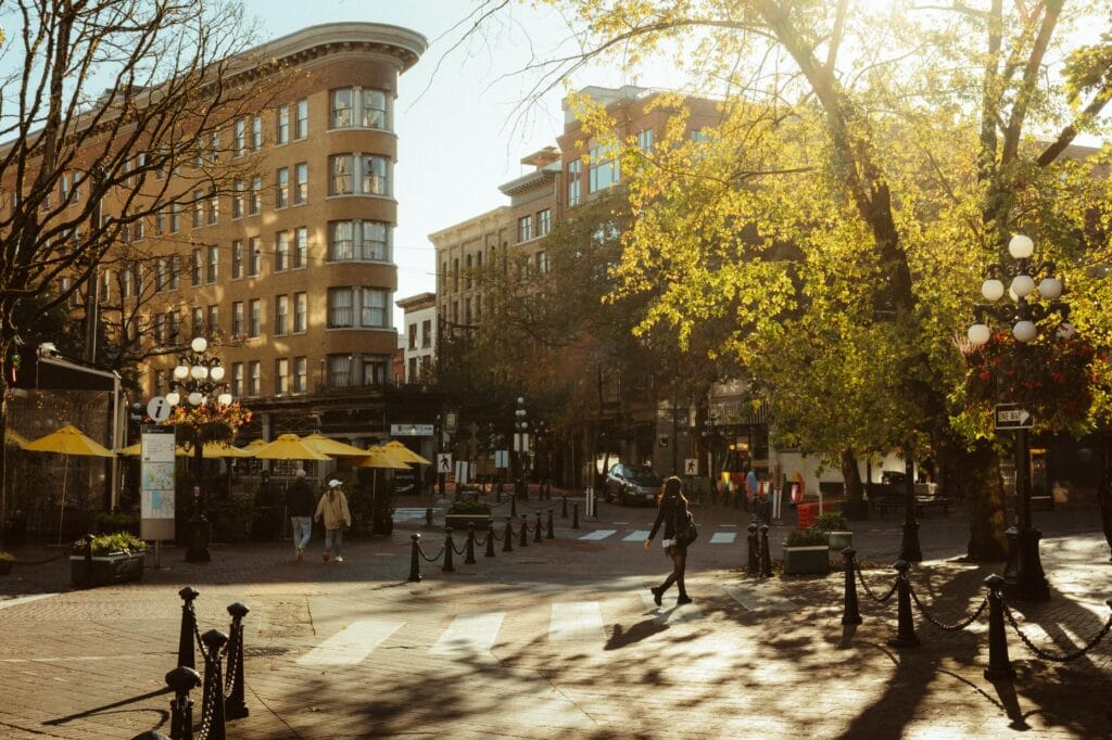 1909 Hotel Europe located at the corner of Water Street and Alexander Street in the Gastown neighborhood of Vancouver