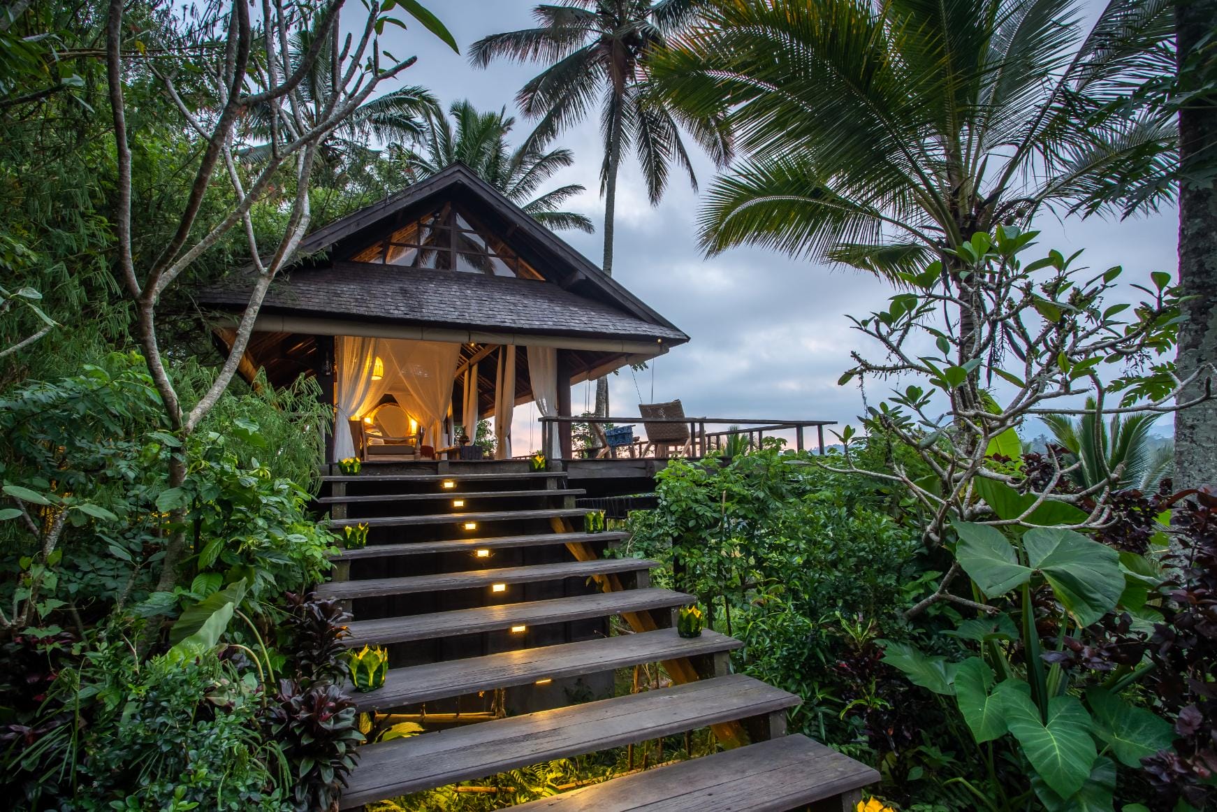 Wooden villa pavilion at Buahan, a Banyan Tree Escape