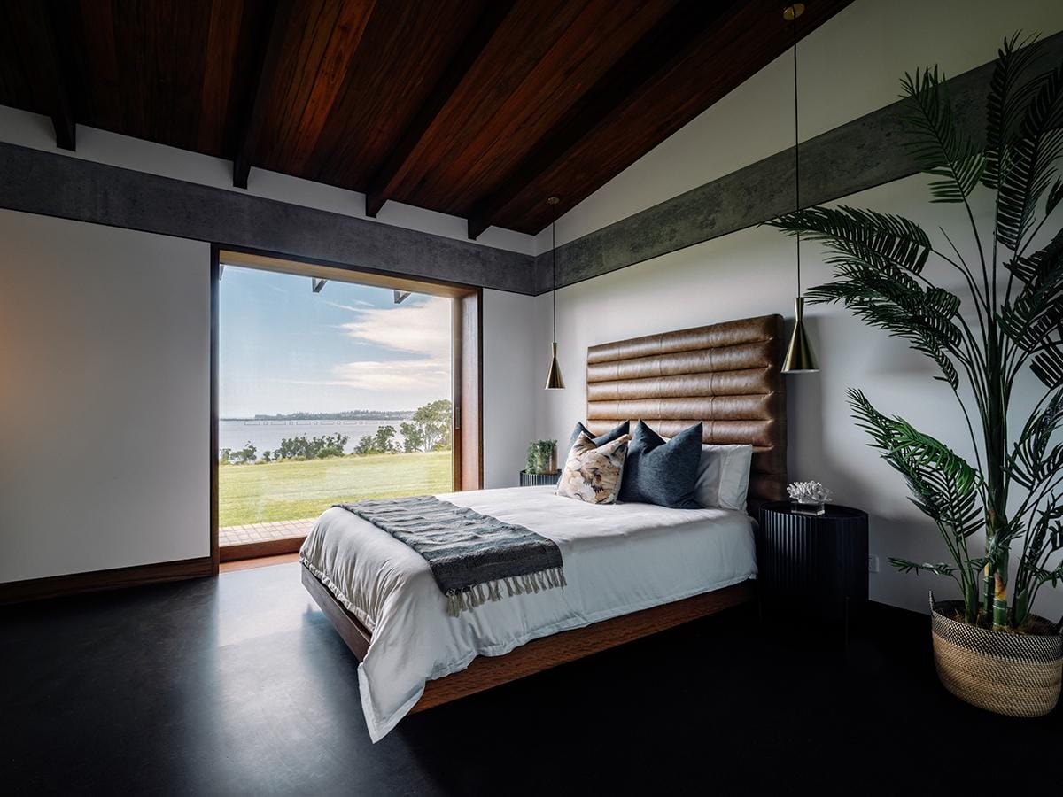 Coastal bedroom at Somnium at Bingie 