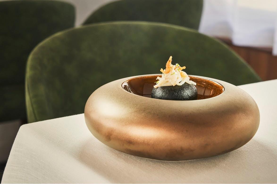 Starter dish served at the Canfranc Express