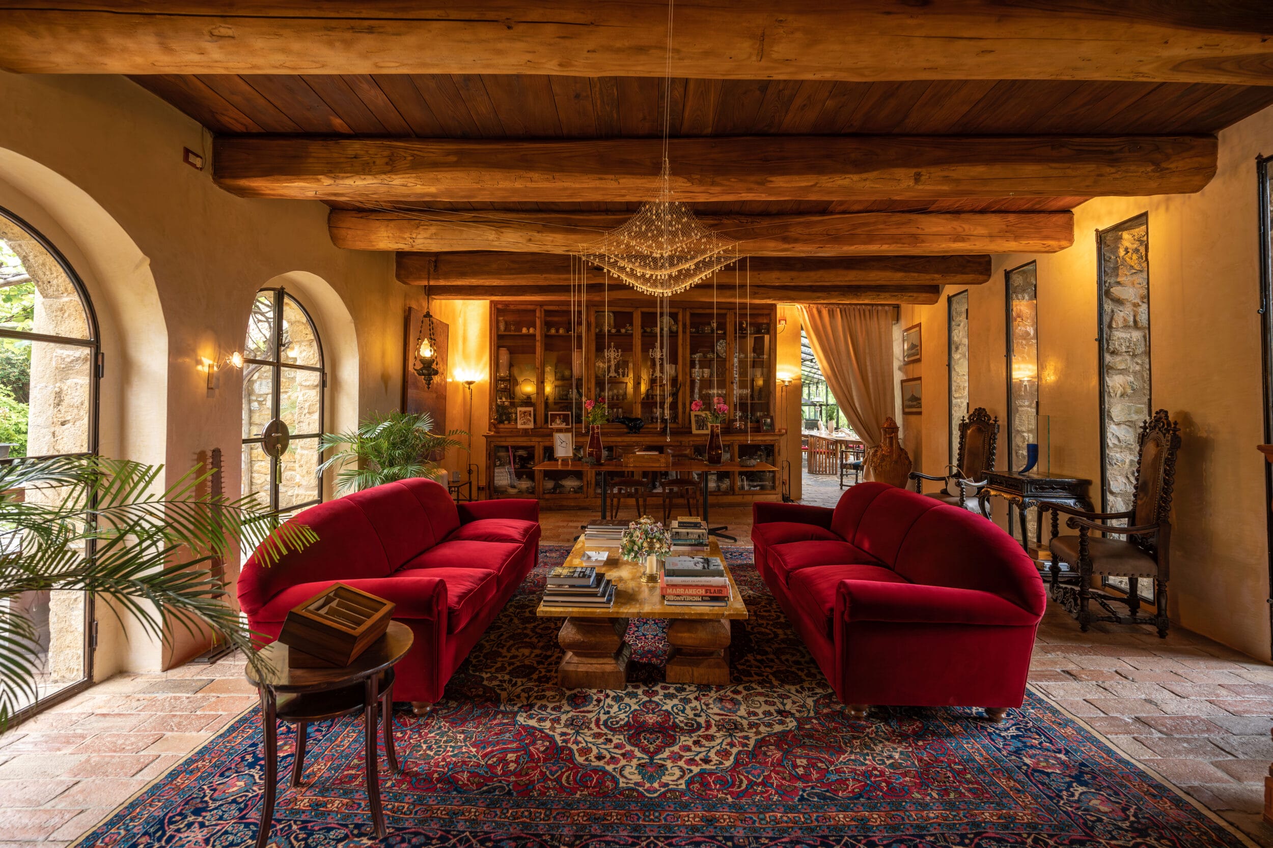 Interior living space at Castello di Vicarello. Image credit: Matteo Serpi