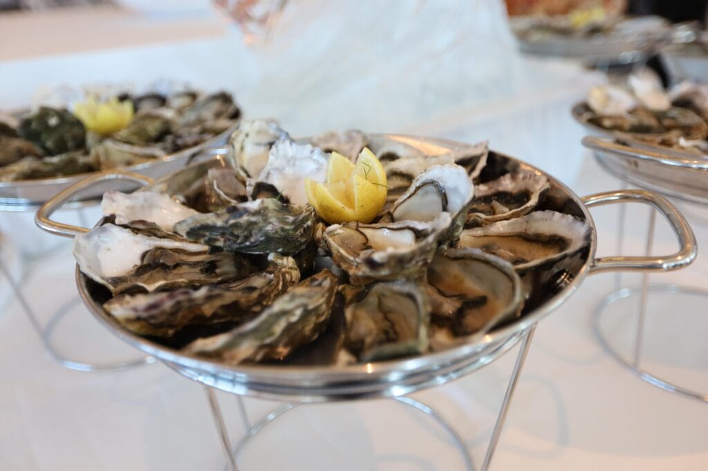 Gala brunch aboard an Oceania Cruise ship