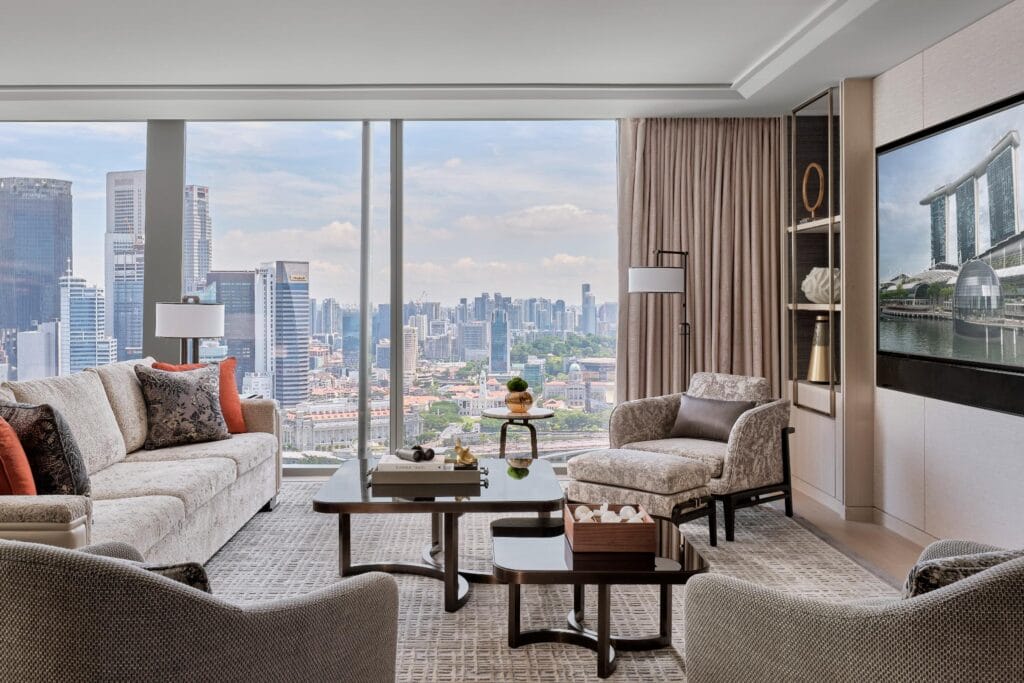 The design of the suites are guided by tropical flora and fauna