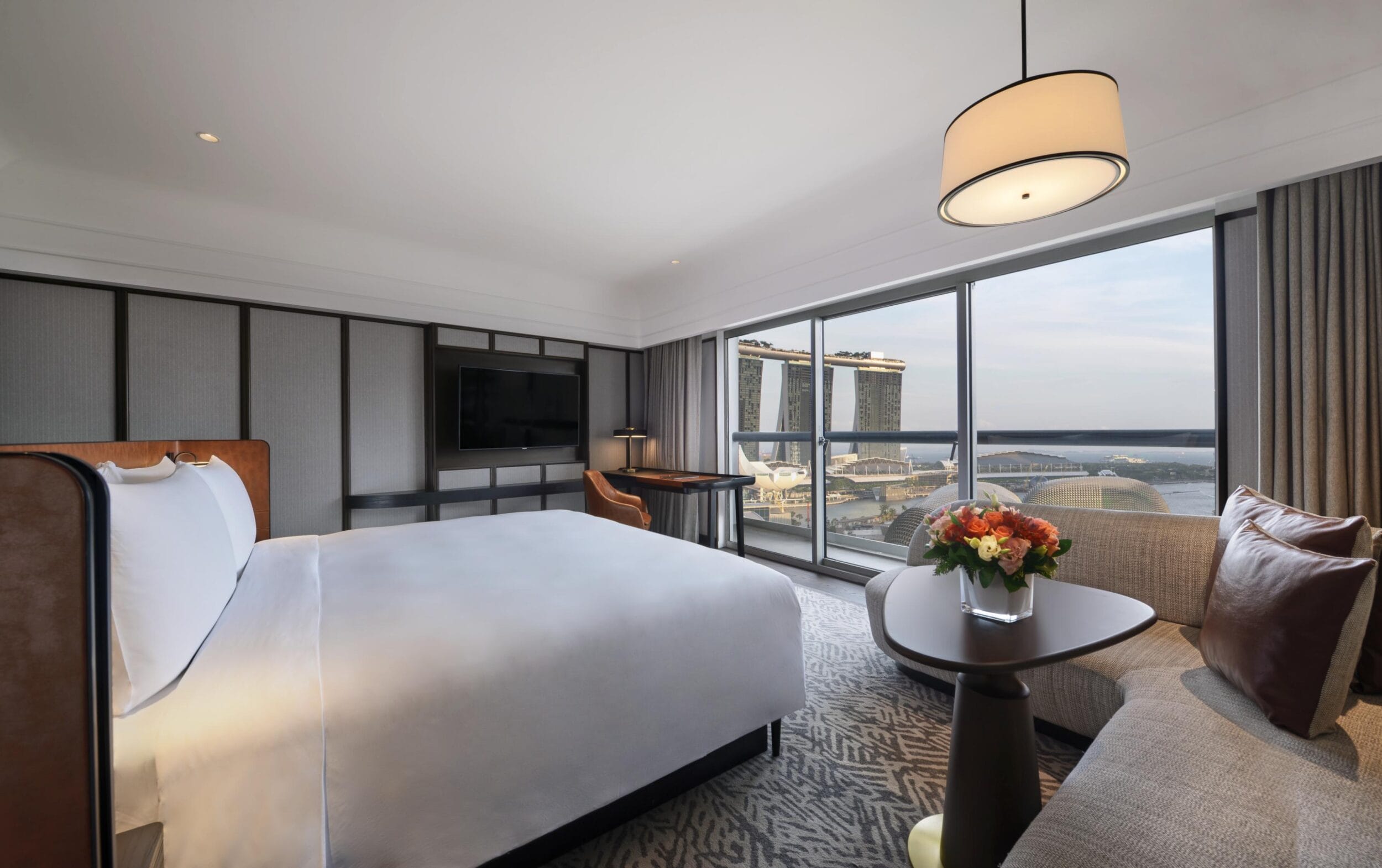 Deluxe Marina Bay King Room at the Fairmont Singapore