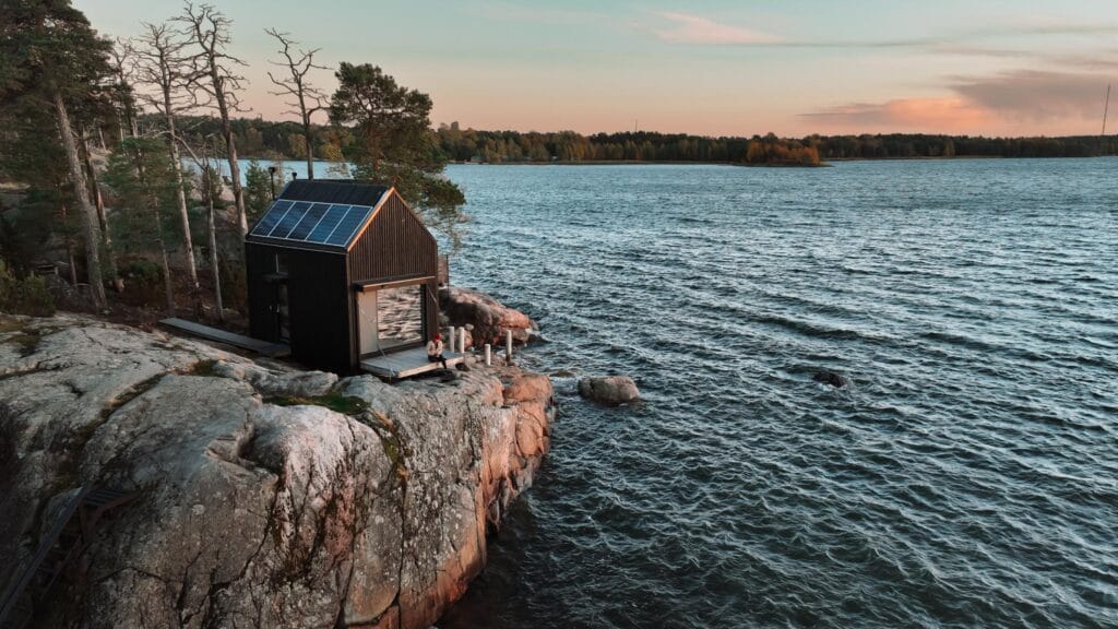 Majamaja off-grid architectural eco-cabin. Image credit: photo credit Nicole Bittger